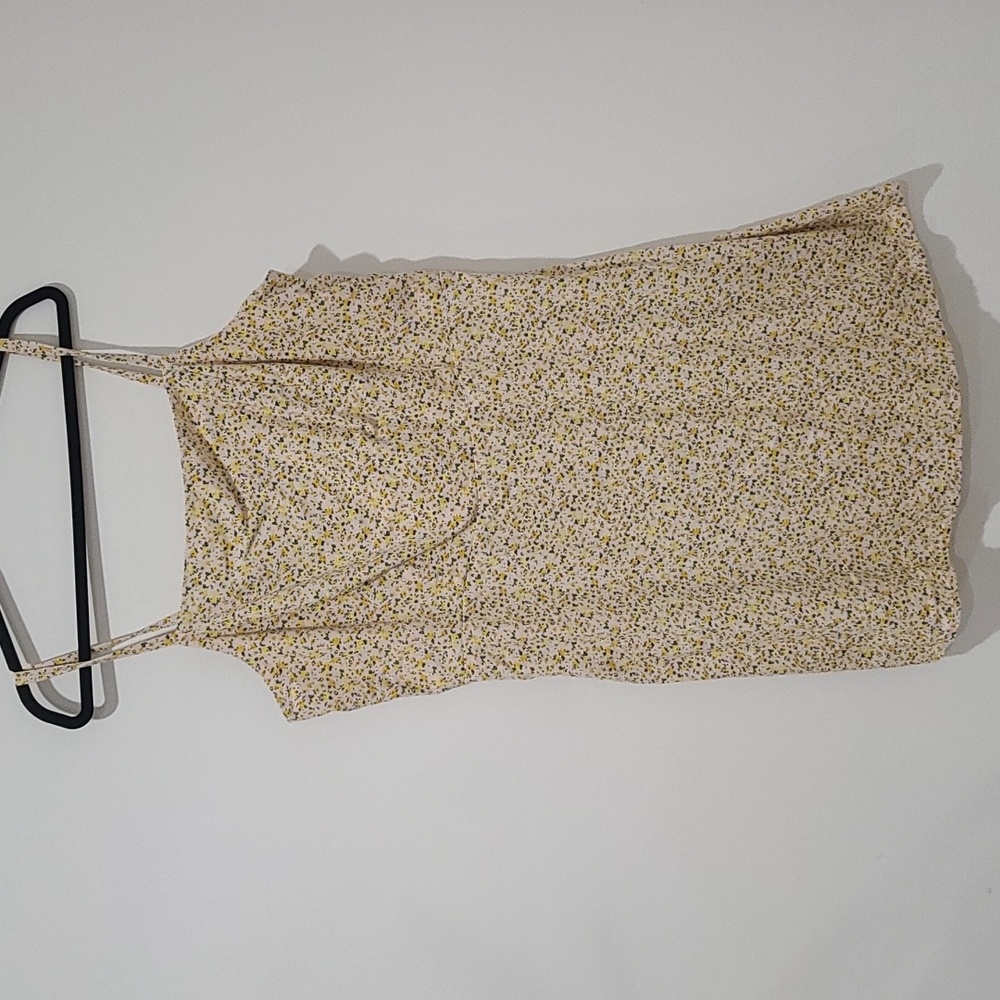 Floral yellow dress